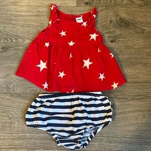 Old Navy Two Piece American Baby Outfit 6-12M